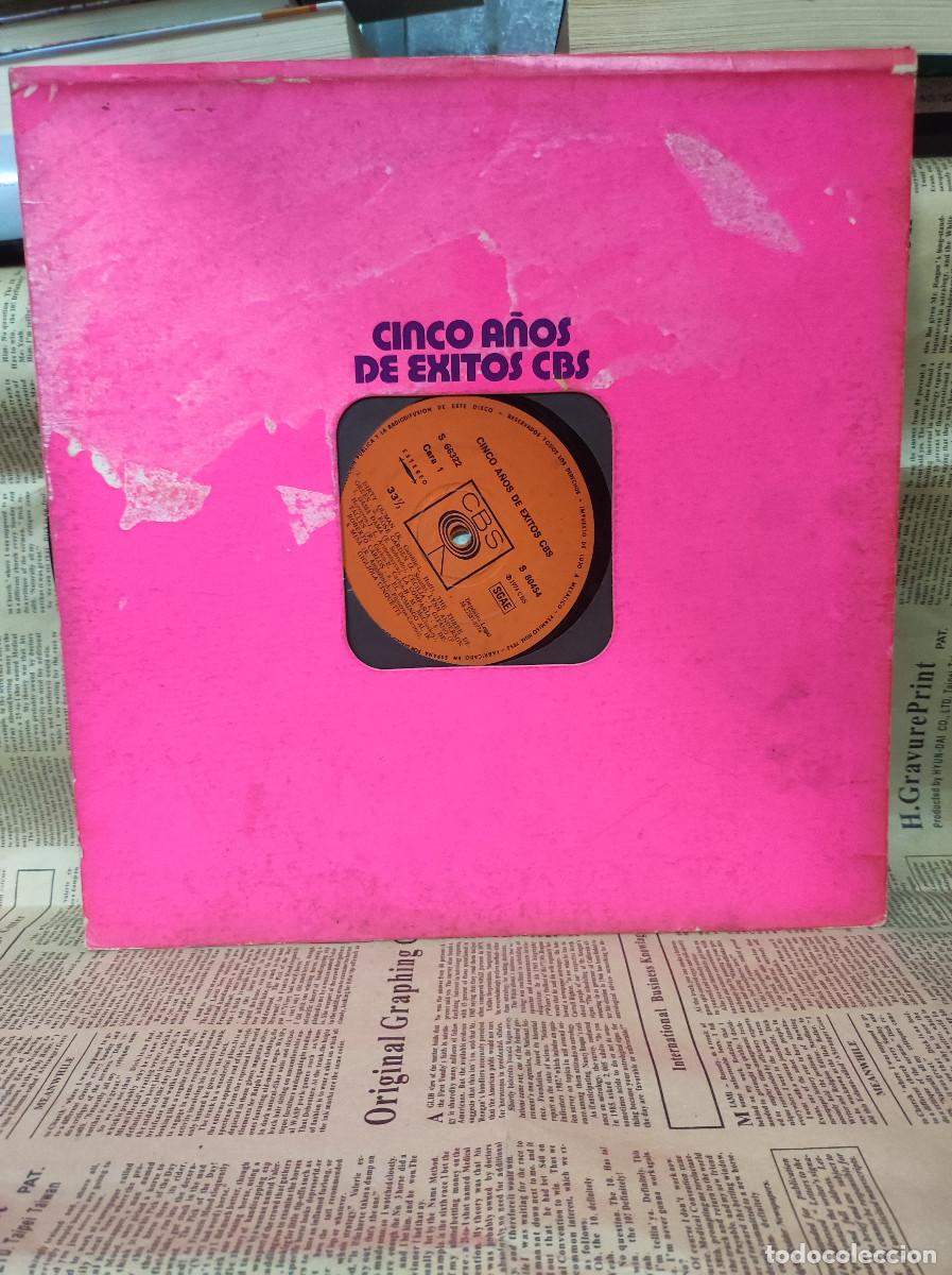 Discos de vinilo: CINCO A&Ntilde;OS DE EXITOS CBS - Foto 2