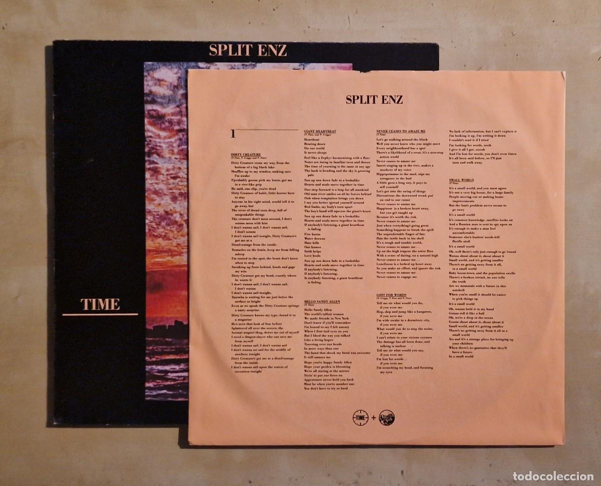 Discos de vinilo: SPLIT ENZ - TIME AND TIDE LP 1982 - Foto 2