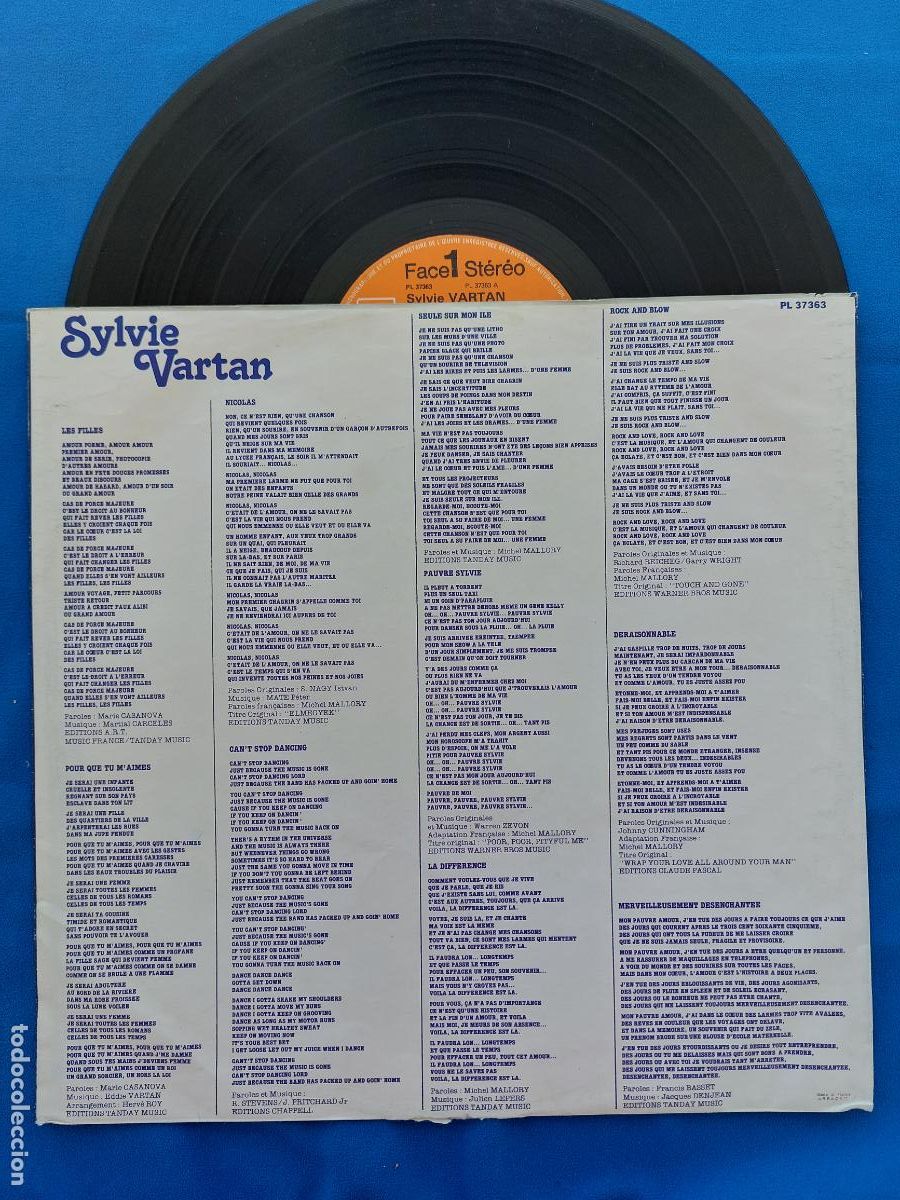 Discos de vinilo: SYLVIE VARTAN - DERAISONNABLE - Foto 3