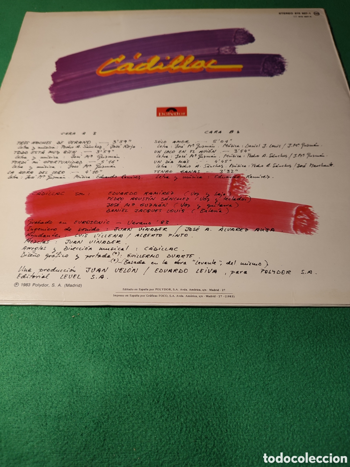 Discos de vinilo: Cadillac - Un d&iacute;a m&aacute;s - Foto 2