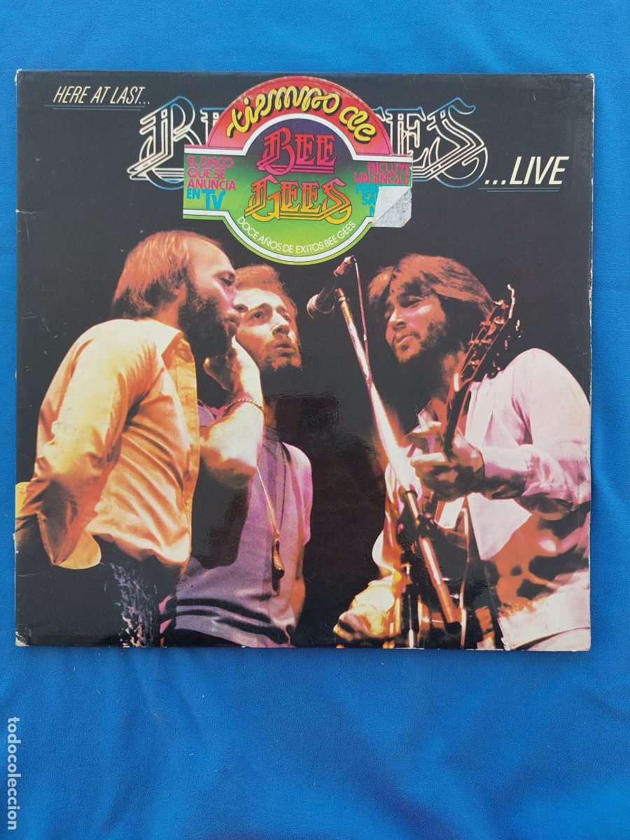 Discos de vinilo: BEE GEES - HERE AT LAST BEE GEES LIVE - Foto 1