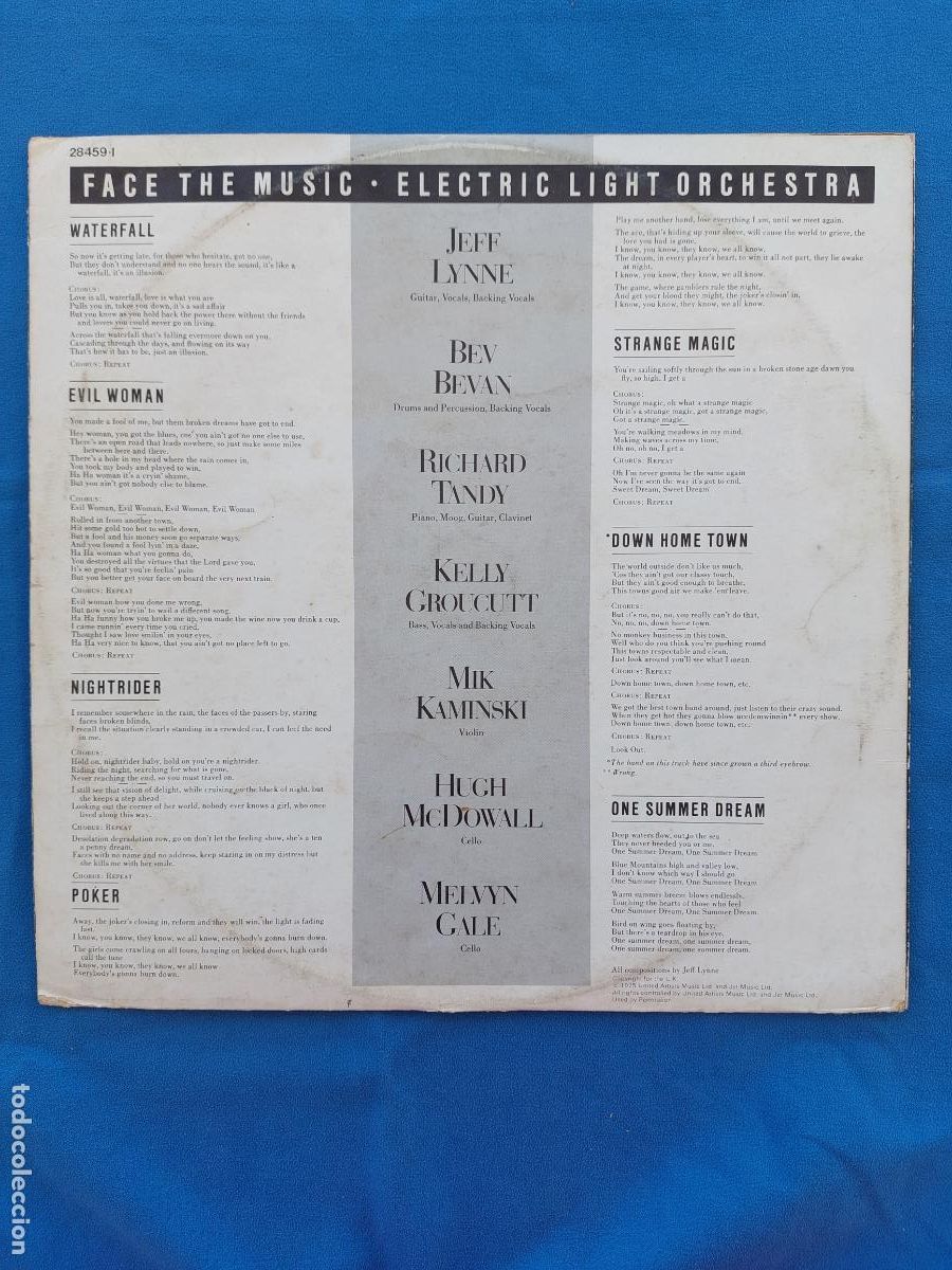 Discos de vinilo: ELECTRIC LIGHT ORCHESTRA - FACE THE MUSIC - Foto 3