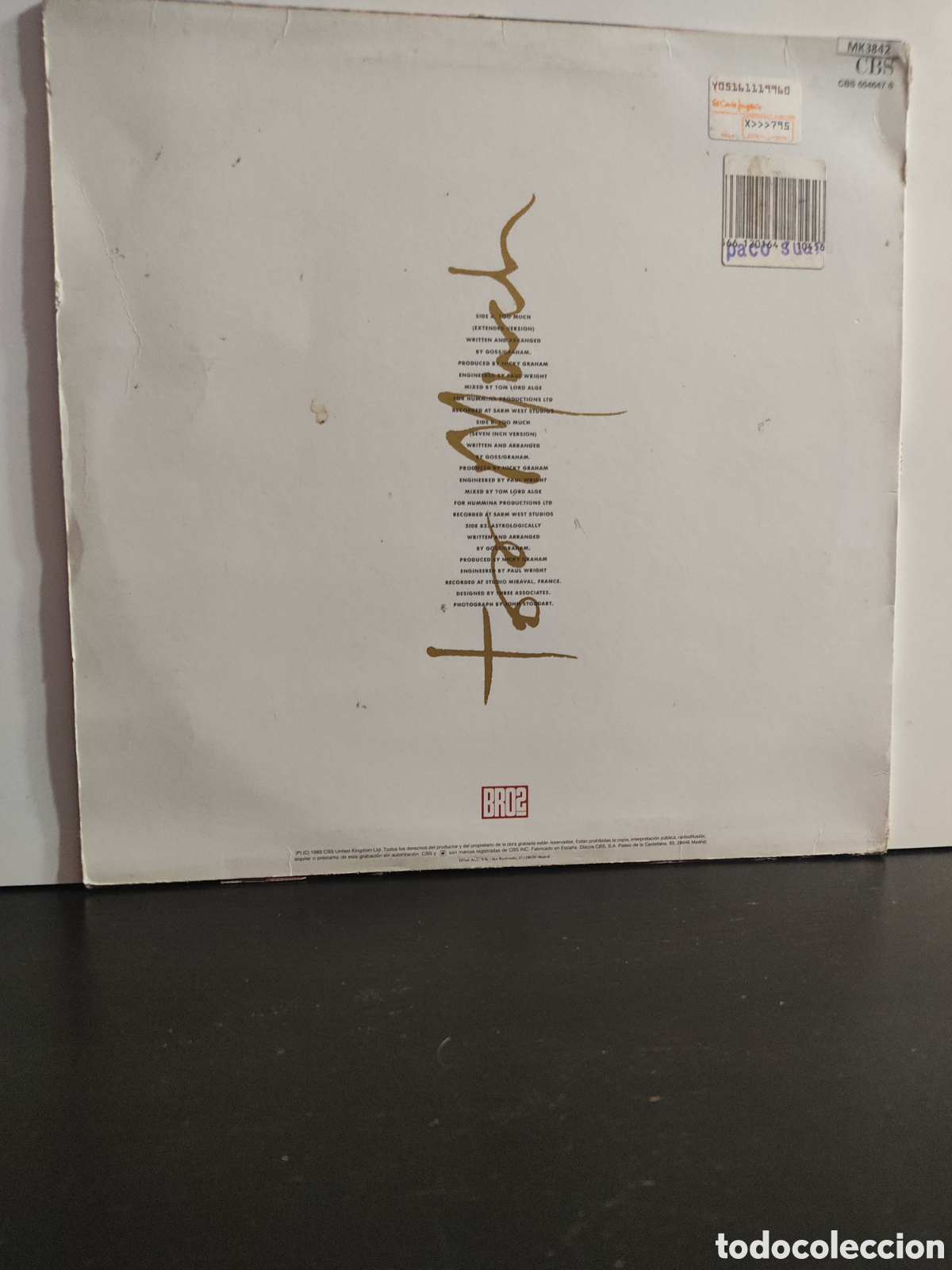 Discos de vinilo: Bros &lrm;&ndash; Too Much - Foto 2