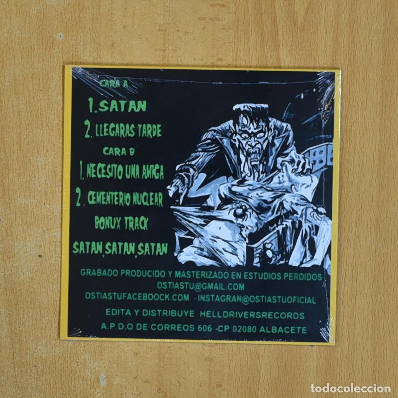 Discos de vinilo: OSTIAS TU - SATAN SATAN SATAN - SINGLE - Foto 2