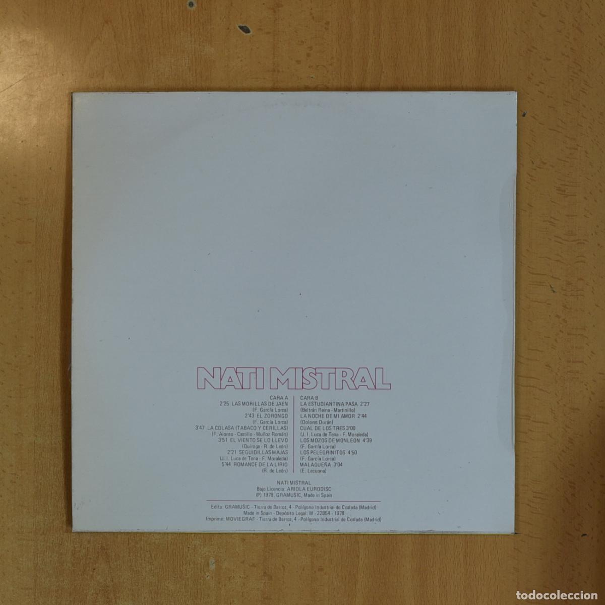 Discos de vinilo: NATI MISTRAL - NATI MISTRAL - LP - Foto 2
