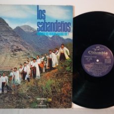 Discos de vinilo: LOS SABANDEÑOS / ANTOLOGIA DEL FOLKLORE CANARIO VOL 1 / LP