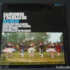 Discos de vinilo: CANCIONES Y DANZAS DE MADRID GRUPO DANZAS SECCION FEMENINA