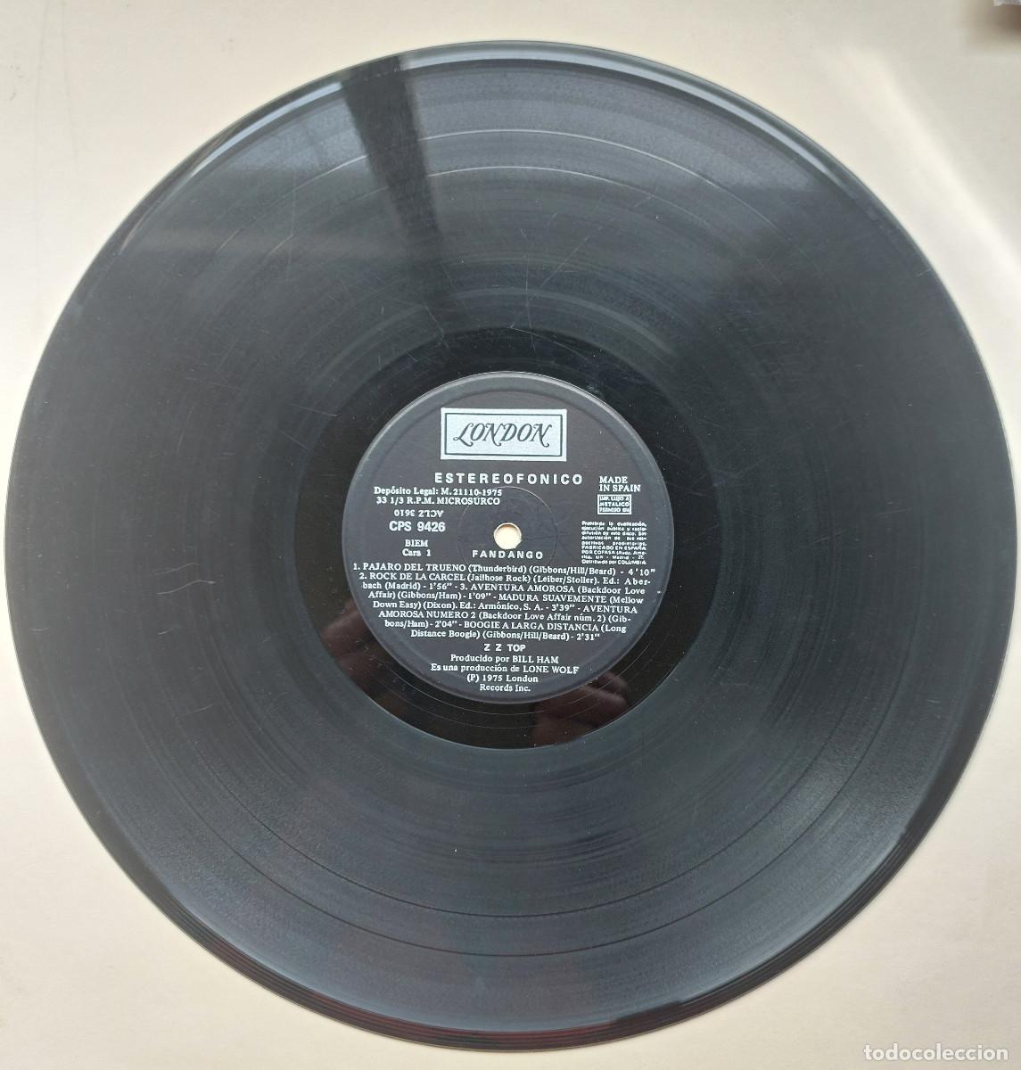 Discos de vinilo: LP ZZ TOP &rdquo;FANDANGO&rdquo; (88/75/4). - Foto 3