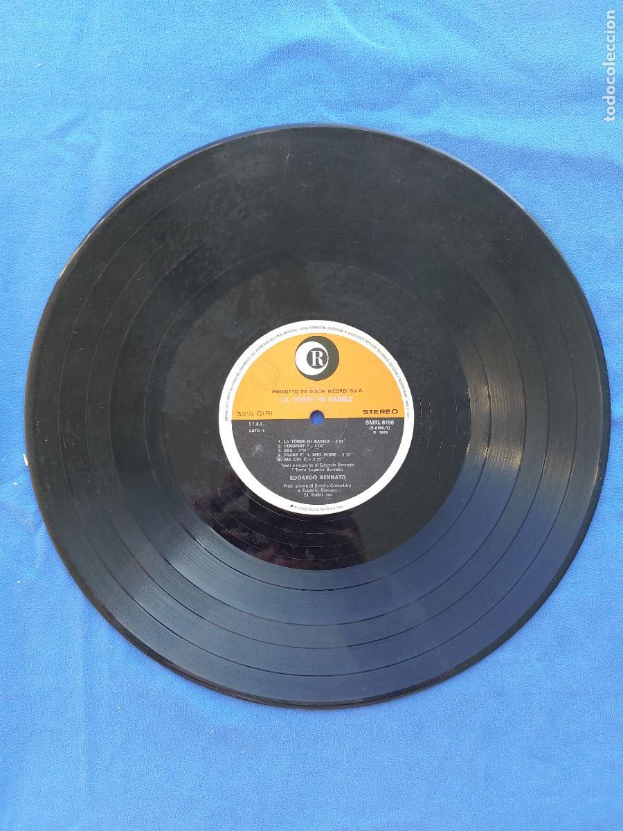 Discos de vinilo: EDOARDO BENNATO - LA TORRE DI BABELE - Foto 3
