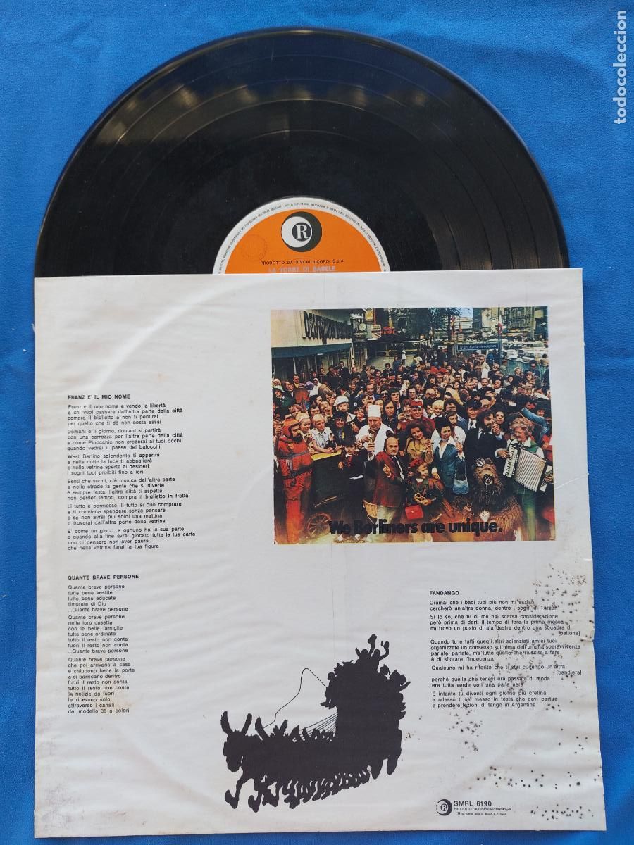 Discos de vinilo: EDOARDO BENNATO - LA TORRE DI BABELE - Foto 4