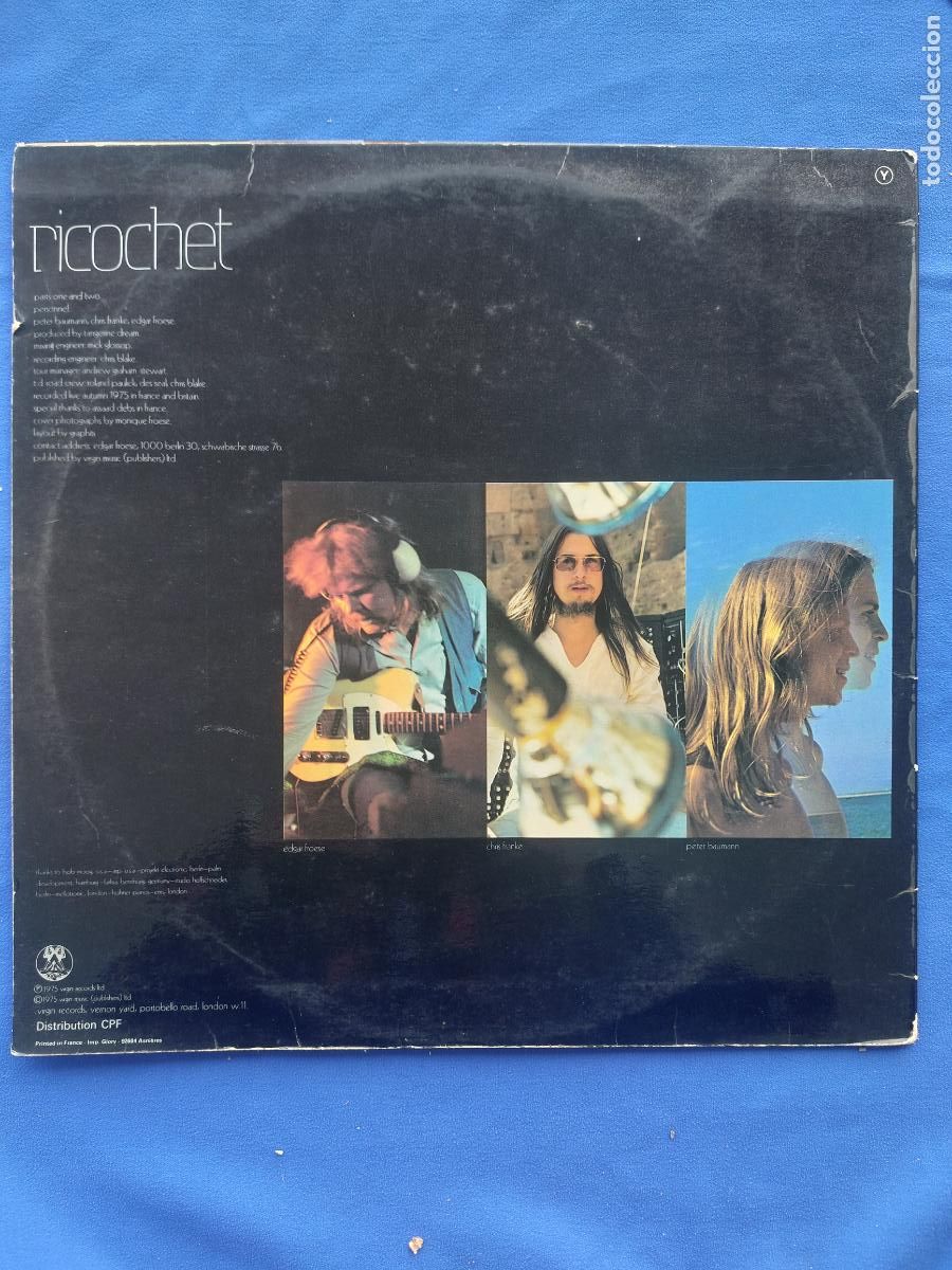 Discos de vinilo: RICOCHET - BY TANGERINE DREAM - Foto 4