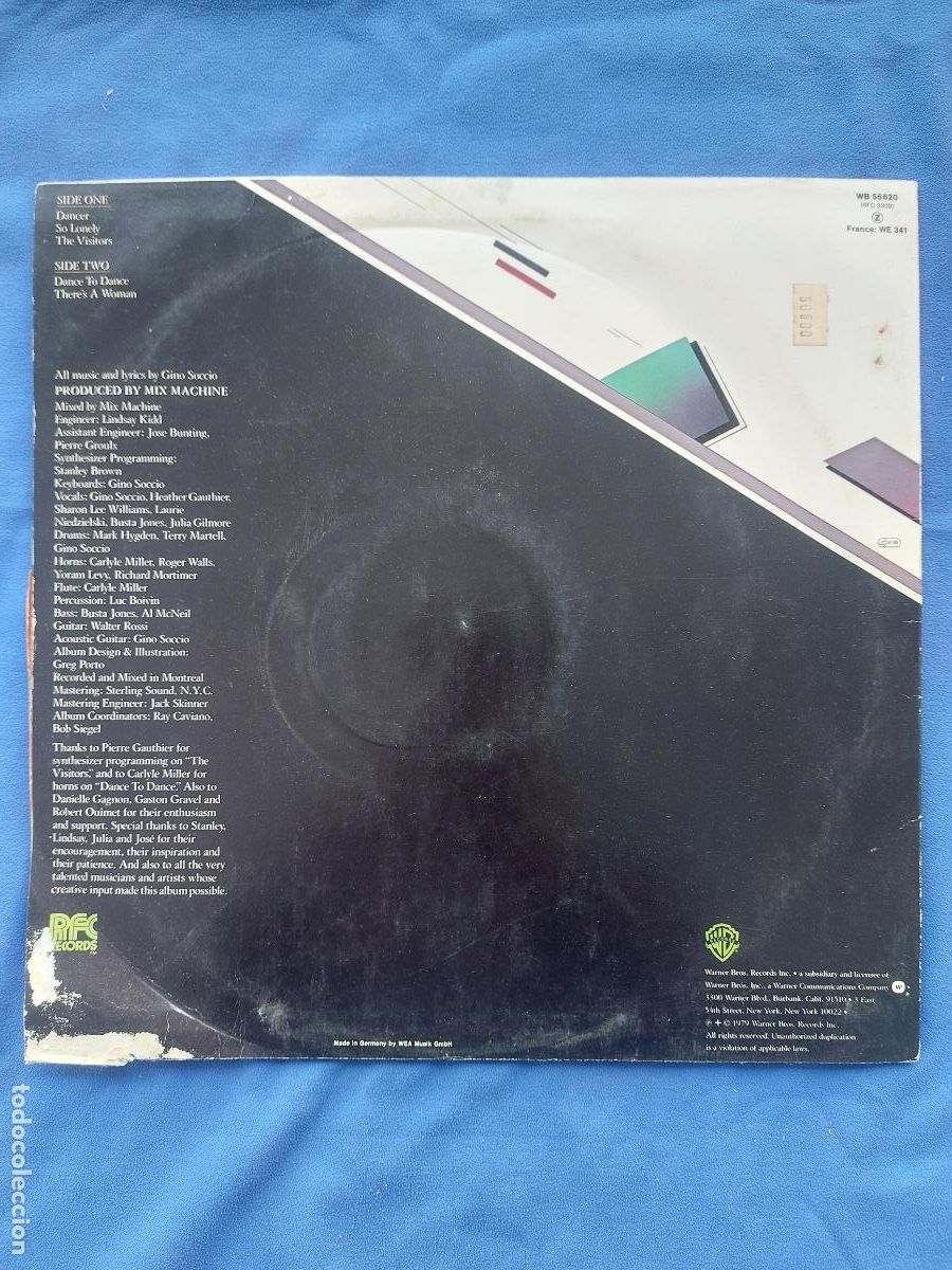 Discos de vinilo: GINO SOCCIO - OUTLINE - Foto 4