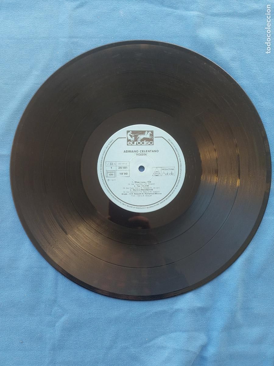 Discos de vinilo: ADRIANO CELENTANO - TECADISK - Foto 2