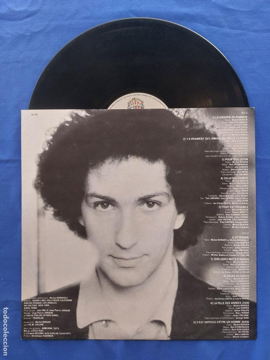 Discos de vinilo: MICHEL BERGER - BEAUS&Eacute;JOUR - Foto 4
