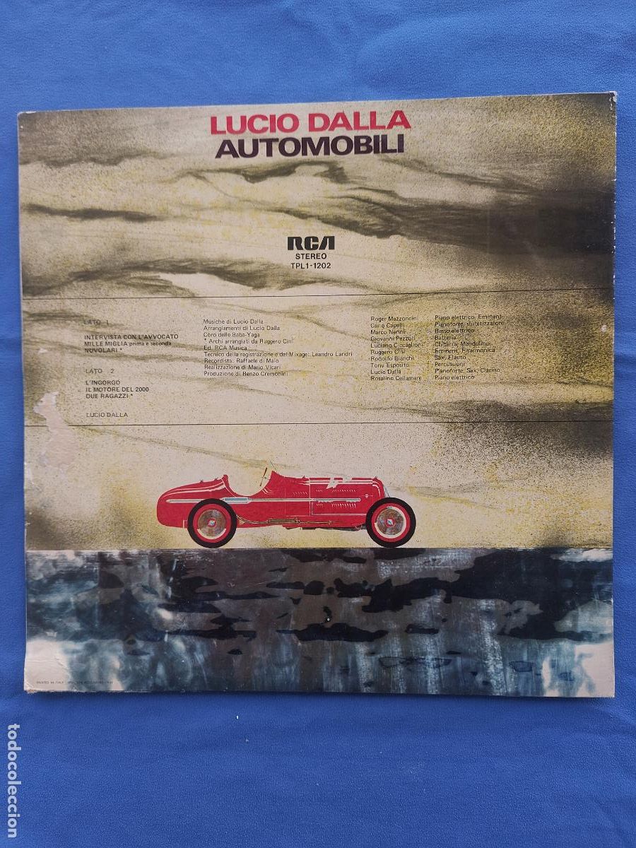 Discos de vinilo: LUCIO DALLA - AUTOMOBILI - Foto 3