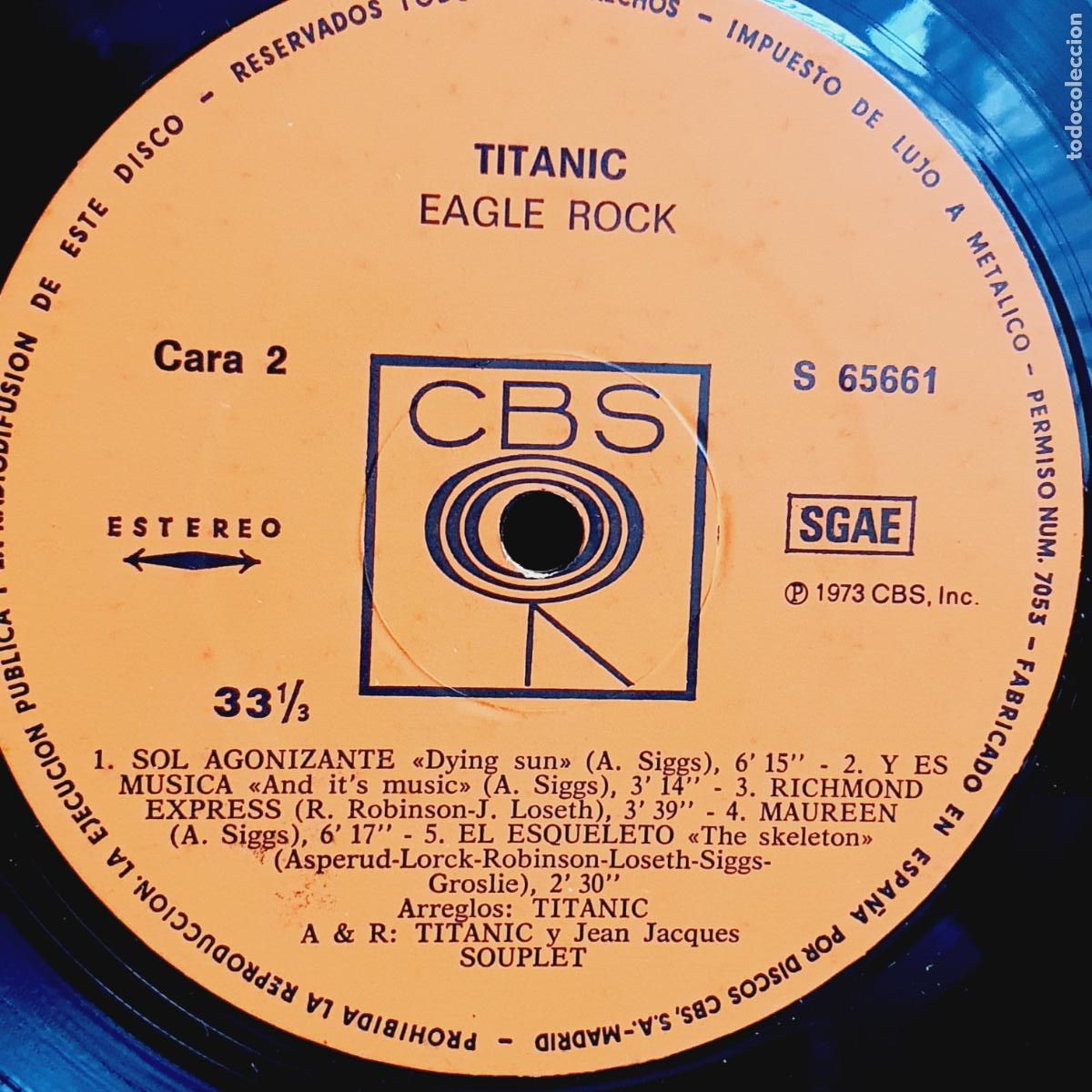 Discos de vinilo: LP/VINILO-TITANIC-EAGLE ROCK-COLECCIONISTAS - Foto 10
