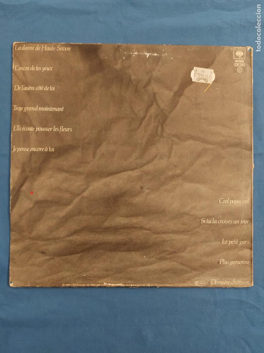 Discos de vinilo: FRANCIS CABREL - L&acute;ENCRE DE TES YEUX - Foto 3