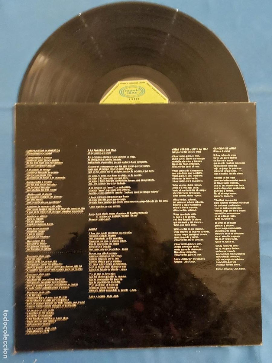 Discos de vinilo: LLUIS LLACH - CAMPANADES A MORTS - Foto 3