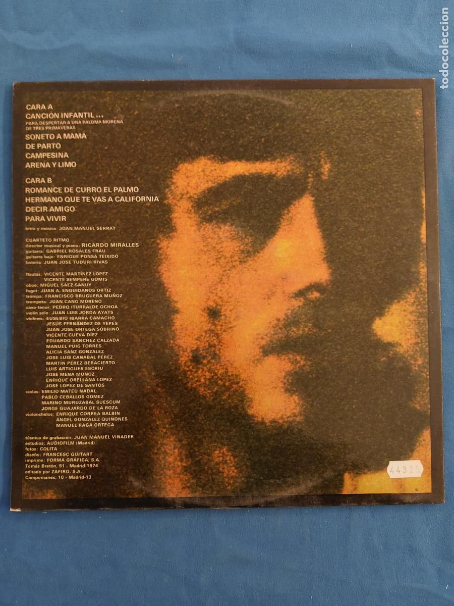 Discos de vinilo: JOAN MANUEL SERRAT - Foto 4