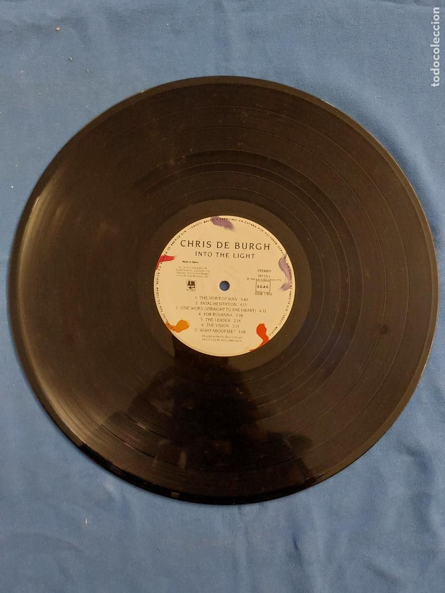Discos de vinilo: CHRIS THE BURGH - INTO THE LIGHT - Foto 2