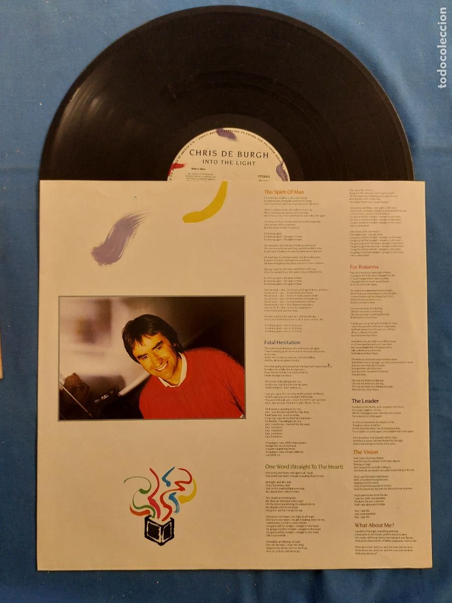 Discos de vinilo: CHRIS THE BURGH - INTO THE LIGHT - Foto 3