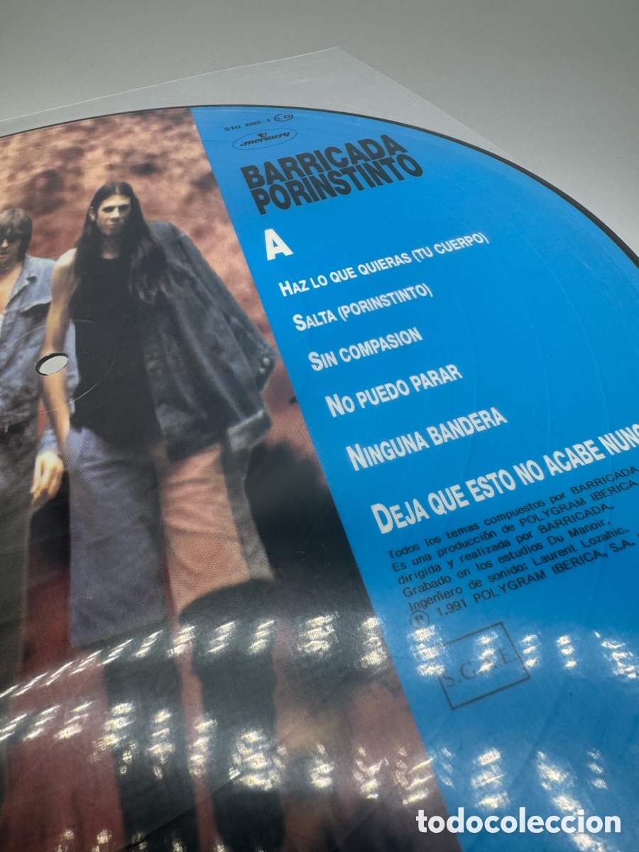 Discos de vinilo: Barricada porinstinto disco vinilo lp - Foto 3