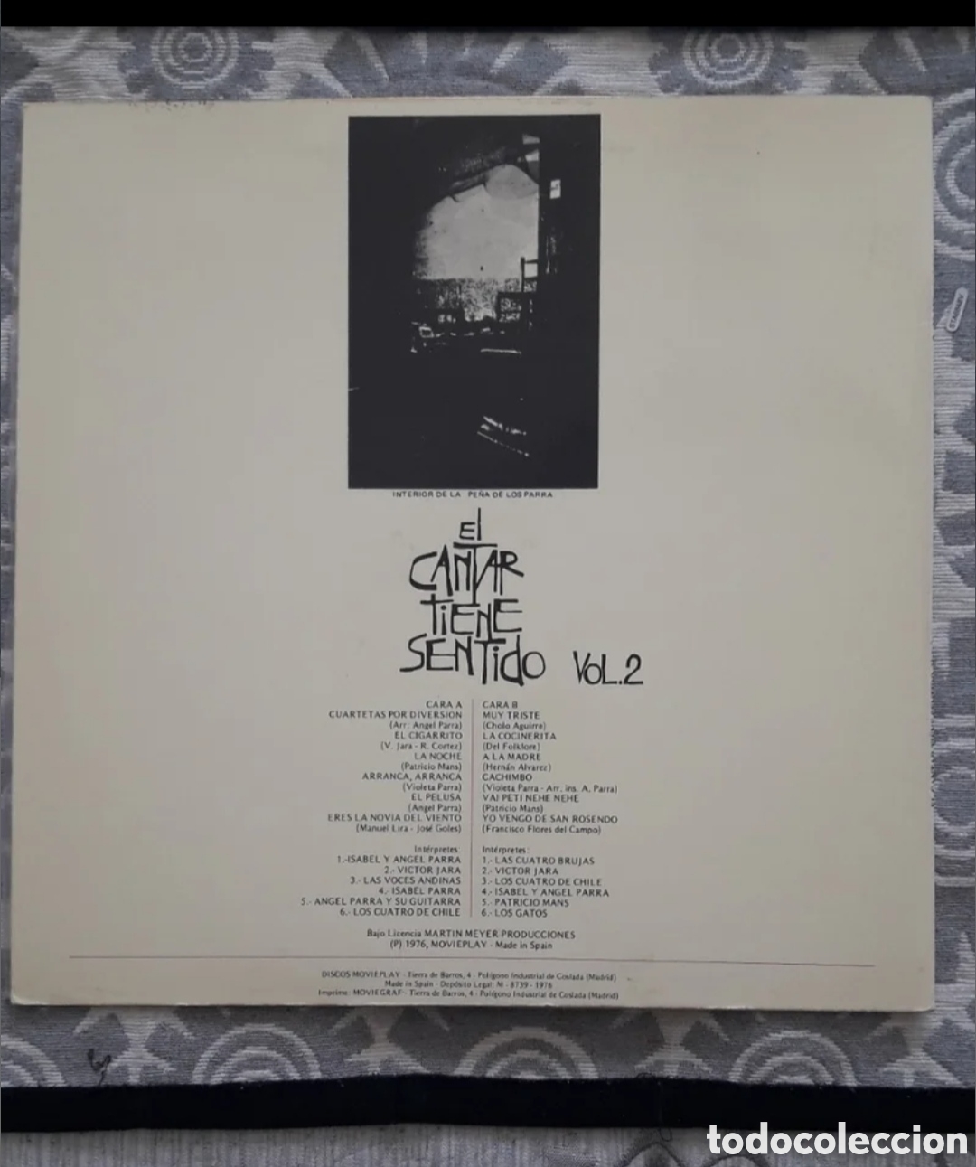 Discos de vinilo: Lp El Cantar Tiene Sentido Vol. 2 - Foto 2