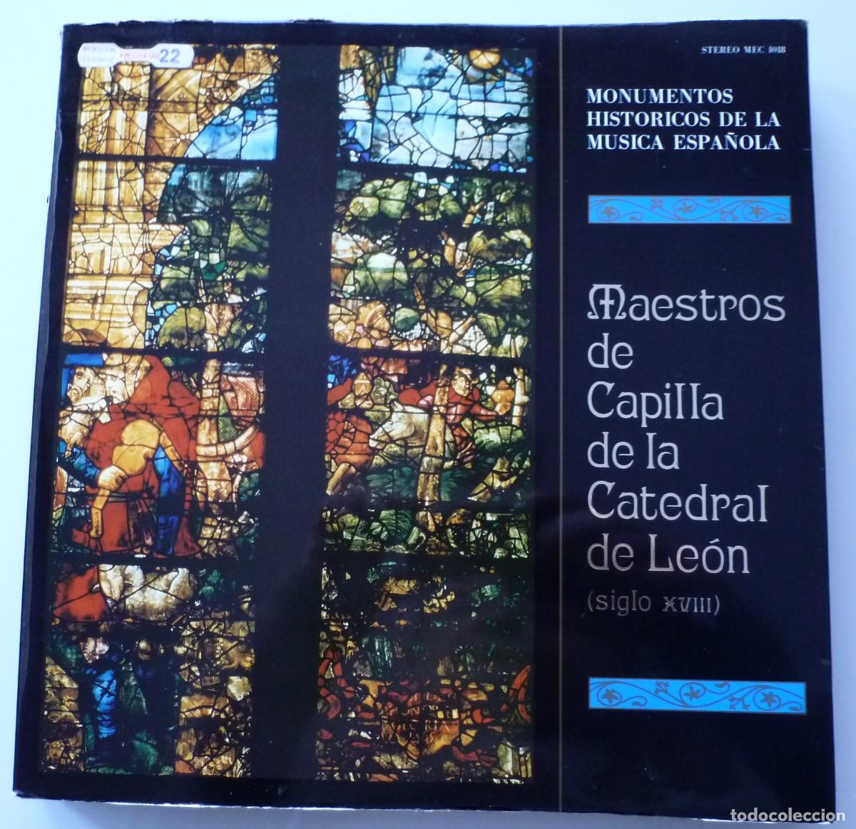 Discos de vinilo: MAESTROS DE CAPILLA DE LA CATEDRAL DE LEON S.XVIII (LP MEC 1978)