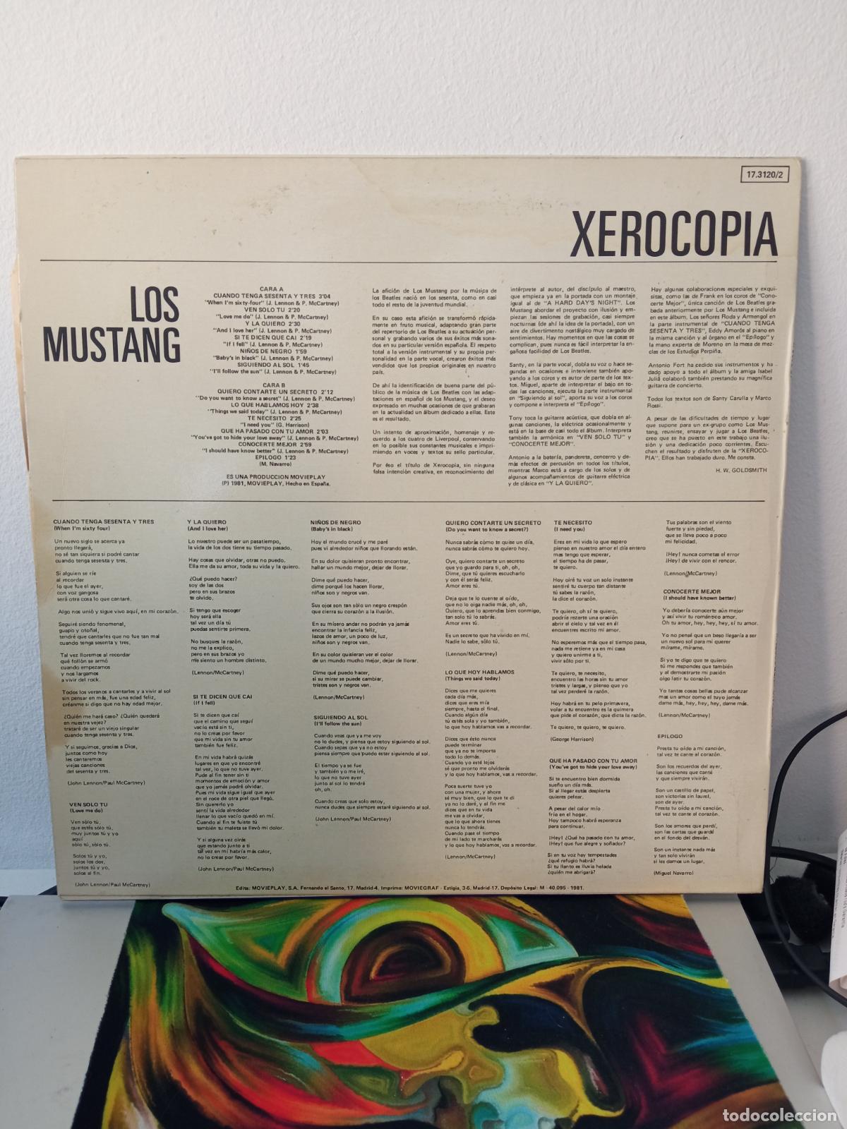 Discos de vinilo: Los Mustang &lrm;&ndash; Xerocopia - Foto 2