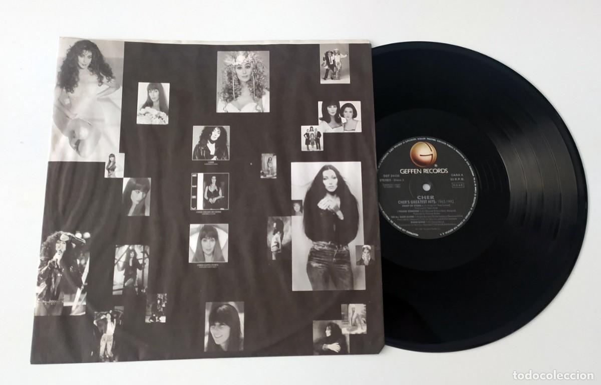 Discos de vinilo: LP CHER - GREATEST HITS 1965 - 1992 - Foto 5