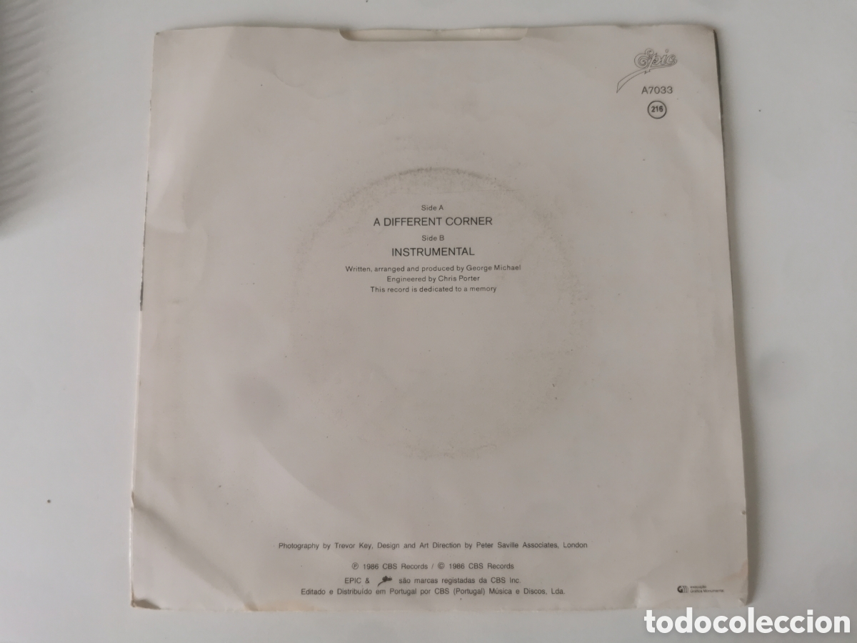 Discos de vinilo: SINGLE GEORGE MICHAEL A DIFFERENT CORNER - Foto 2