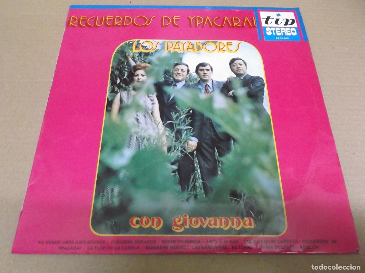Discos de vinilo: LOS PAYADORES CON GIOVANNA (LP) RECUERDOS DE YPACARAI A&Ntilde;O 1971