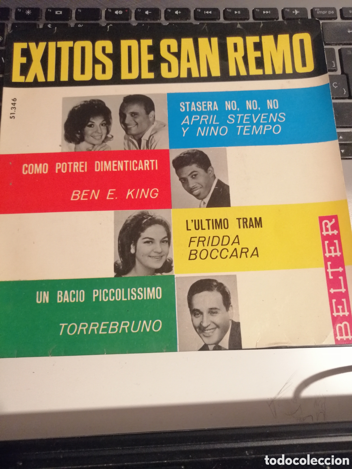 Discos de vinilo: &Eacute;xitos de San Remo - Ben E. King, Torrebruno... - Foto 1