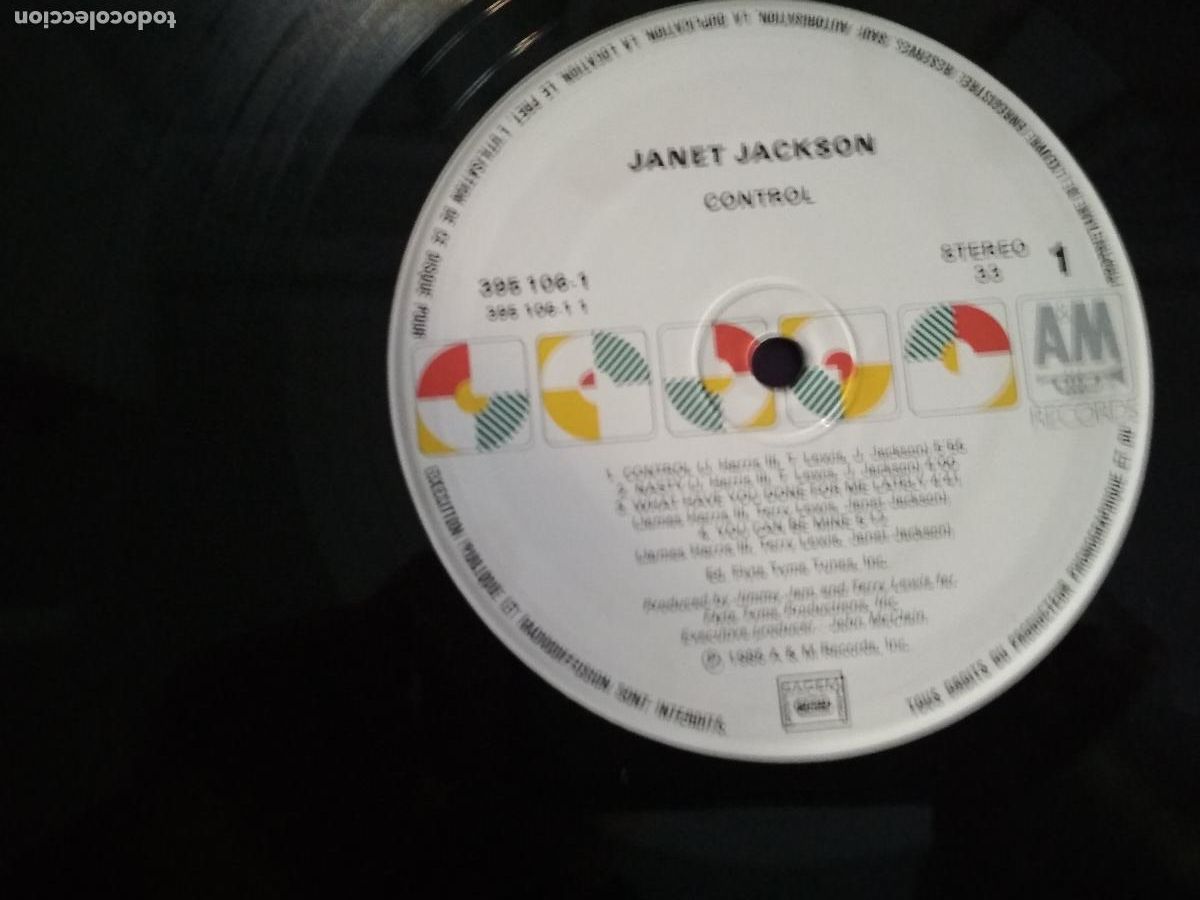 Discos de vinilo: Janet Jackson &lrm;&ndash; Control 1986 - Foto 4