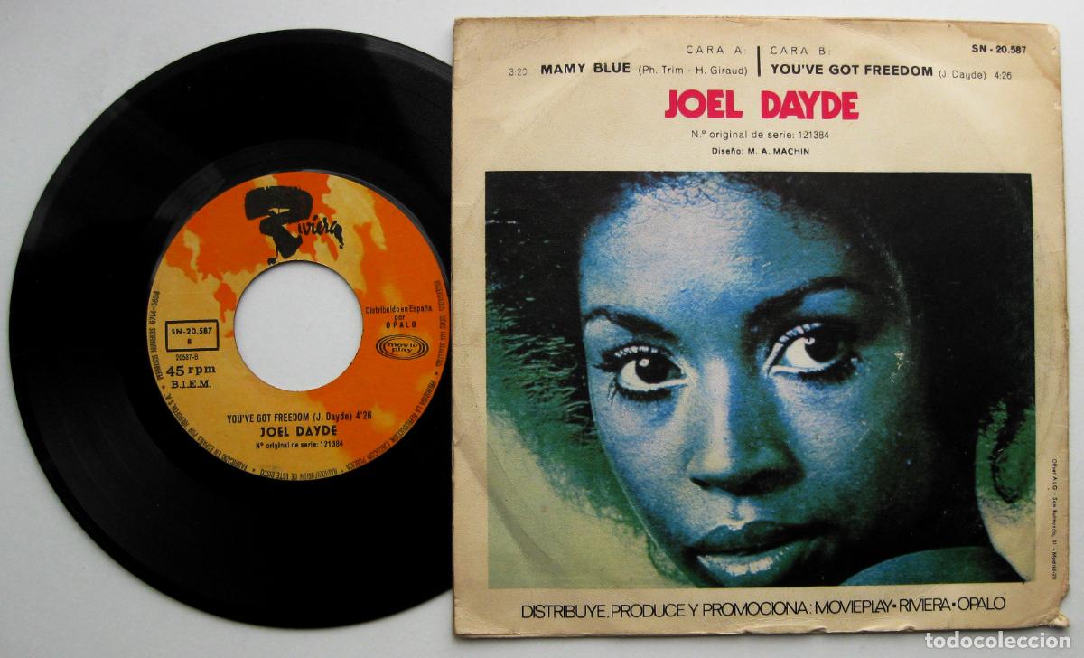 Discos de vinilo: Joel Dayde - Mammy Blue - Single Riviera 1971 BPY - Foto 2