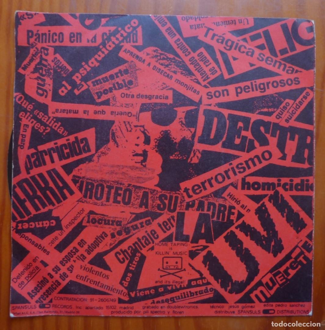 Discos de vinilo: LA UVI / LA POLICIA+3 / 1982 / EP - Foto 2