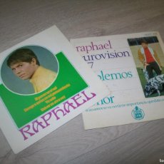 Dischi in vinile: RAPHAEL - LOTE DE 2 EPS - HABLEMOS DEL AMOR +3 ..Y AL PONERSE EL SOL + 3 ..HISPAVOX .. 1967