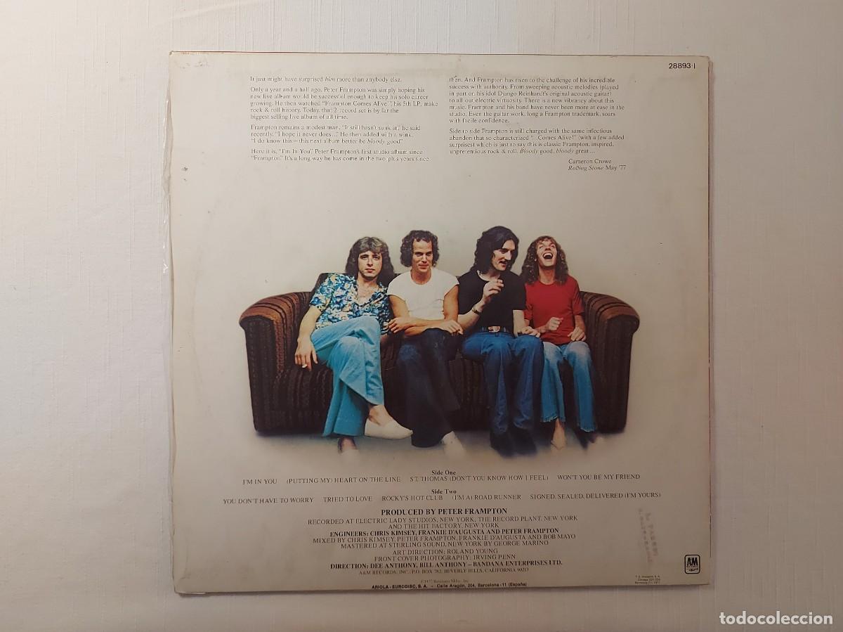 Discos de vinilo: LP Peter Frampton. Im in you - Foto 2