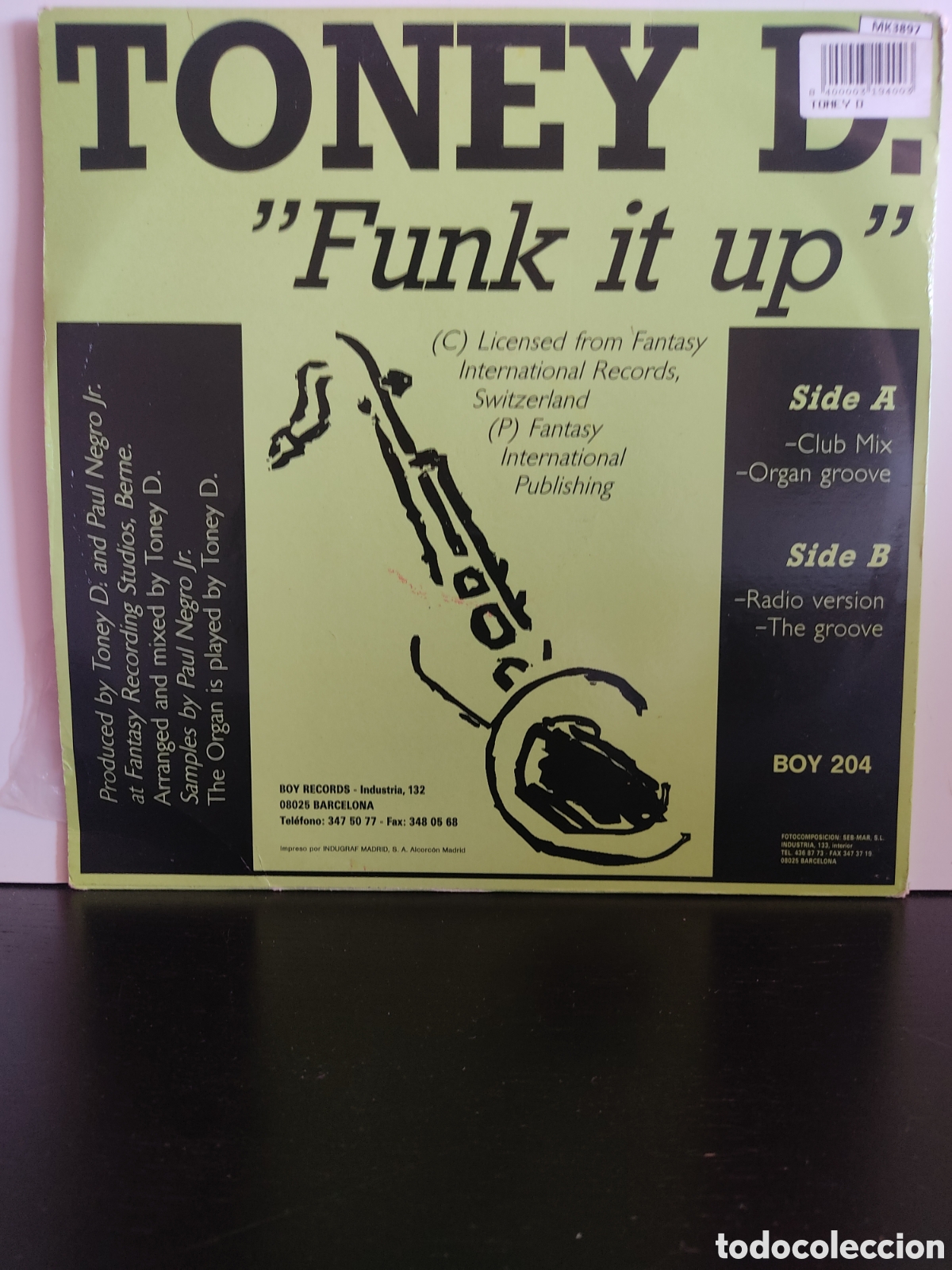 Discos de vinilo: Toney D. &lrm;&ndash; Funk It Up - Foto 2