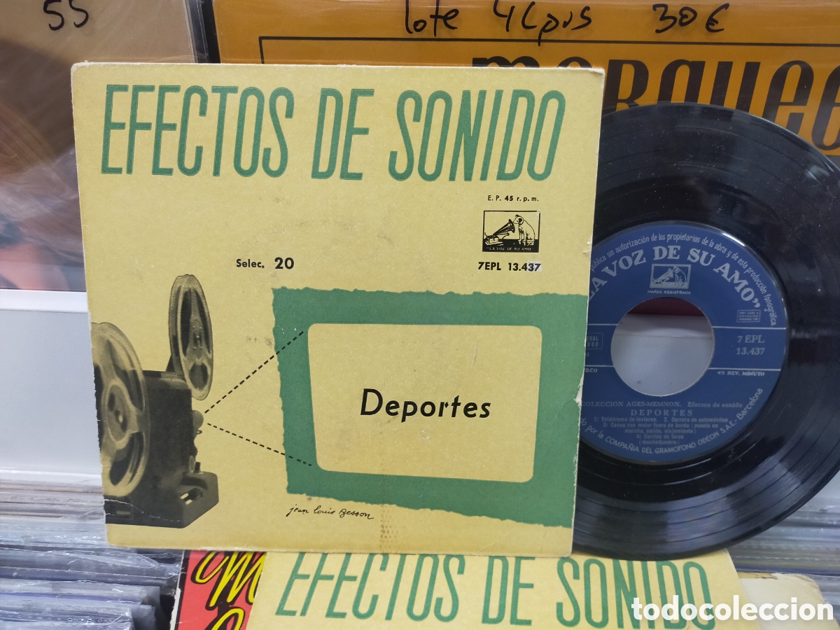 Discos de vinilo: Efectos de sonido ep deportes 1960 - Foto 1