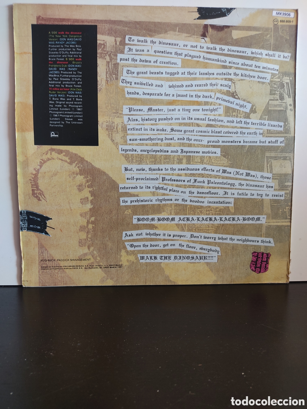 Discos de vinilo: Was (Not Was) &lrm;&ndash; Walk The Dinosaur - Foto 2