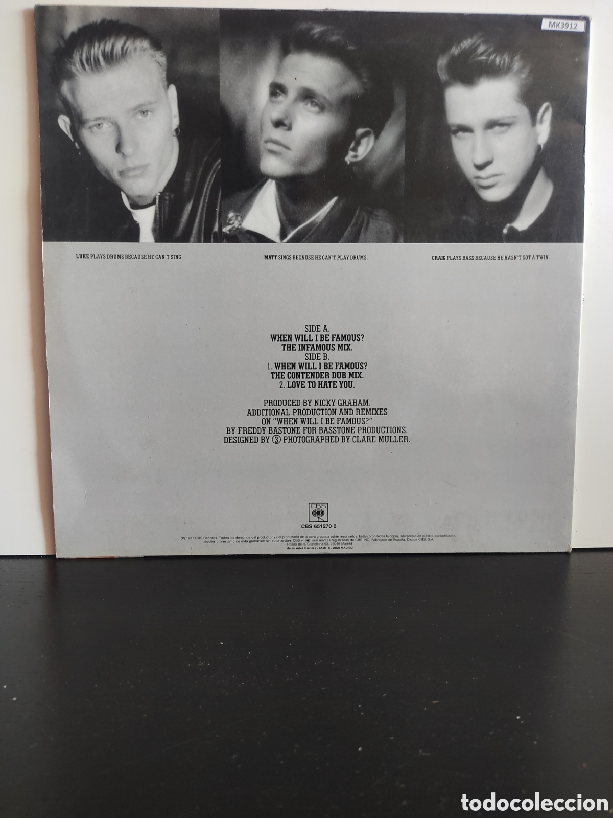 Discos de vinilo: Bros &lrm;&ndash; When Will I Be Famous? - Foto 2