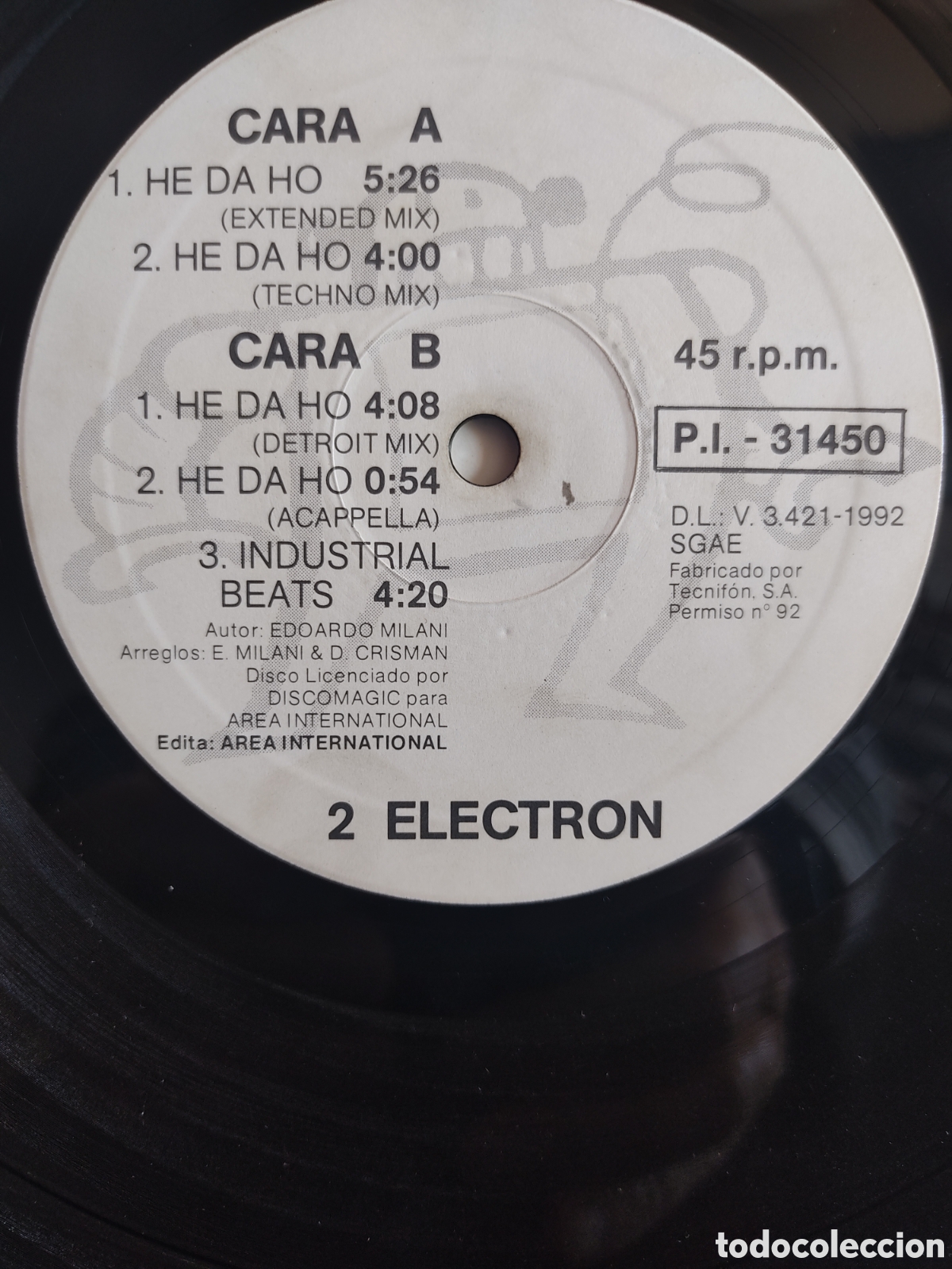 Discos de vinilo: 2 Electron &lrm;&ndash; He Da Ho - Foto 1