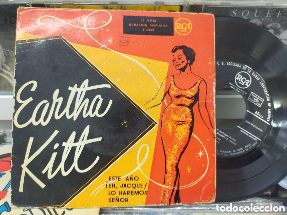 Discos de vinilo: Eartha Kitt ep este a&ntilde;o Espa&ntilde;a - Foto 1