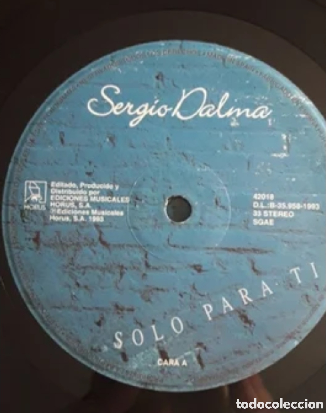 Discos de vinilo: Lp Sergio Dalma. S&oacute;lo para ti - Foto 3