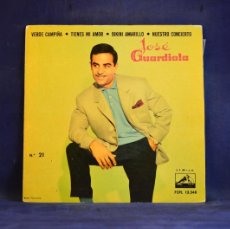 Discos de vinilo: JOSE GUARDIOLA - VERDE CAMPIÑA - + 3 EP