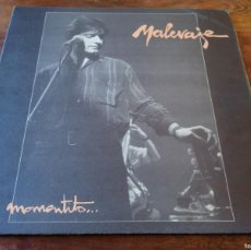 Discos de vinilo: MALEVAJE - UN MOMENTITO - LP ORIGINAL 3 CIPRESES 1988 CARPETA DOBLE Y LETRAS