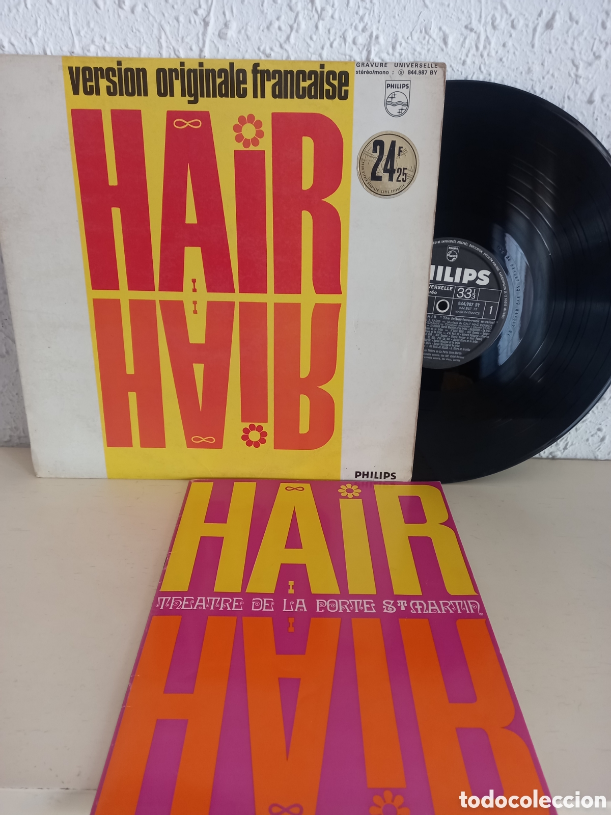 Discos de vinilo: HAIR. Musical. Version Originale Francaise. Incluye programa - Foto 1