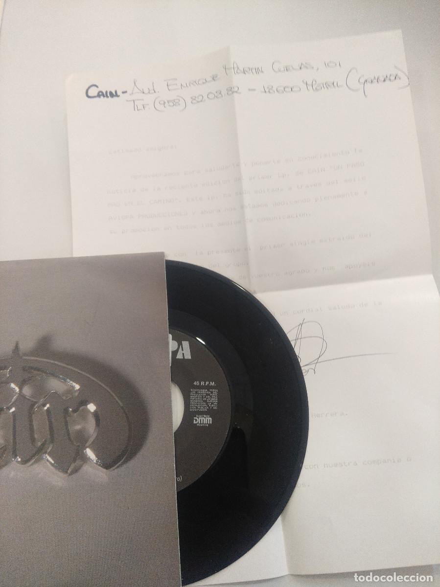 Discos de vinilo: CAIN/LA AMAZONA/SINGLE + HOJA PROMOCIONAL. - Foto 2