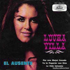 Discos de vinilo: LUCHA VILLA - EL AUSENTE - +3 - EDITADO POR MUSART EN MÉXICO - 1971